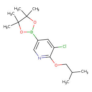 3-chloro-2-(2-methylpropoxy)-5-(tetramethyl-1,3,2-dioxaborolan-2-yl)pyridine