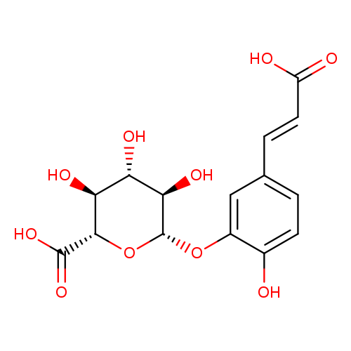 5-(2-Carboxyethenyl)-2-hydroxyphenyl-beta-d-glucopyranosiduronic acid