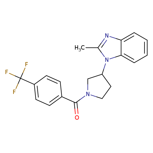 2-methyl-1-{1-[4-(trifluoromethyl)benzoyl]pyrrolidin-3-yl}-1H-1,3-benzodiazole