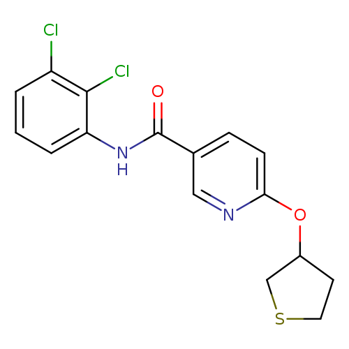 N-(2,3-dichlorophenyl)-6-(thiolan-3-yloxy)pyridine-3-carboxamide