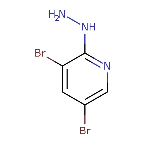 3,5-dibromo-2-hydrazinylpyridine