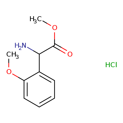 Benzeneacetic acid, a-amino-2-methoxy-, methyl ester,hydrochloride (1:1)