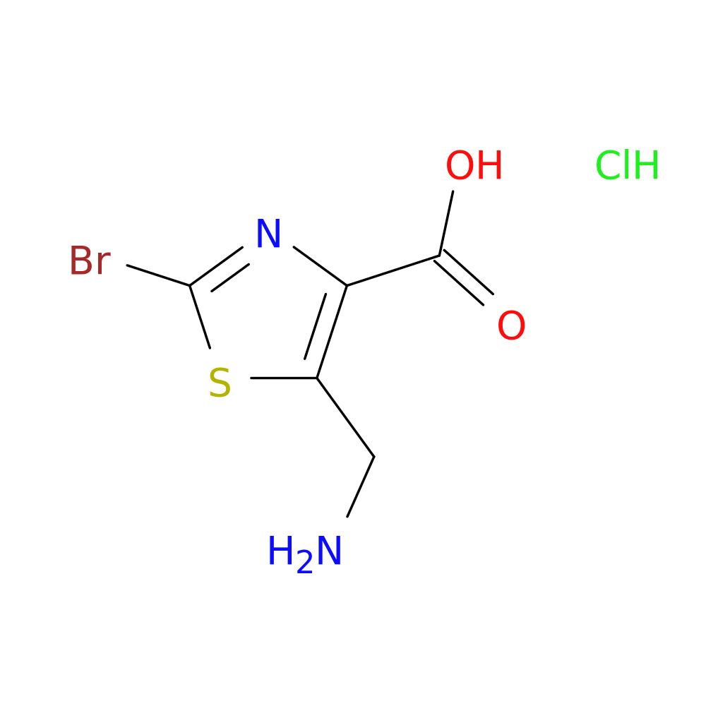 5-(aminomethyl)-2-bromo-1,3-thiazole-4-carboxylic acid hydrochloride