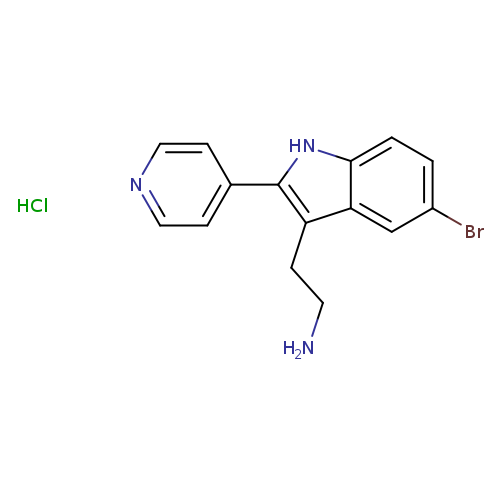 2-(5-Bromo-2-(pyridin-4-yl)-1H-indol-3-yl)ethanamine hydrochloride