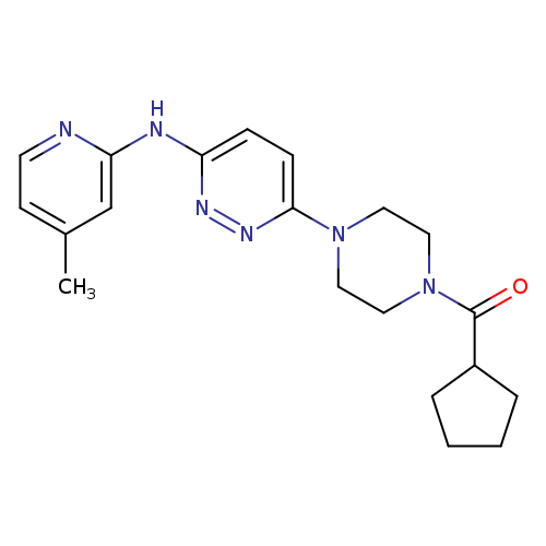 6-(4-cyclopentanecarbonylpiperazin-1-yl)-N-(4-methylpyridin-2-yl)pyridazin-3-amine