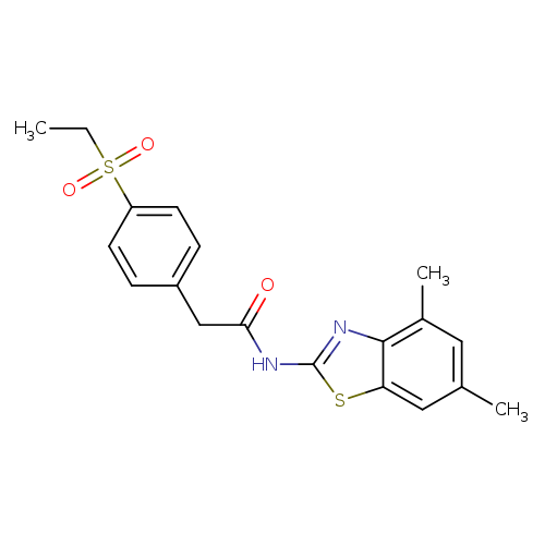 N-(4,6-dimethyl-1,3-benzothiazol-2-yl)-2-[4-(ethanesulfonyl)phenyl]acetamide