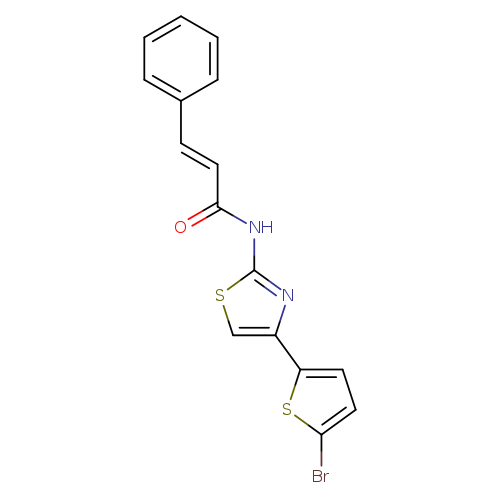 (2E)-N-[4-(5-bromothiophen-2-yl)-1,3-thiazol-2-yl]-3-phenylprop-2-enamide