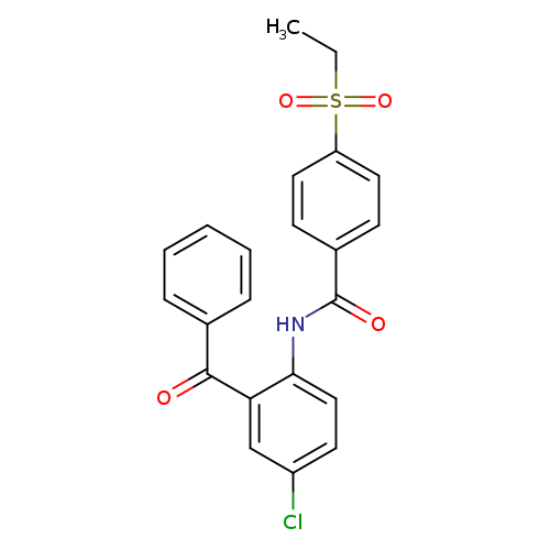 N-(2-benzoyl-4-chlorophenyl)-4-(ethanesulfonyl)benzamide