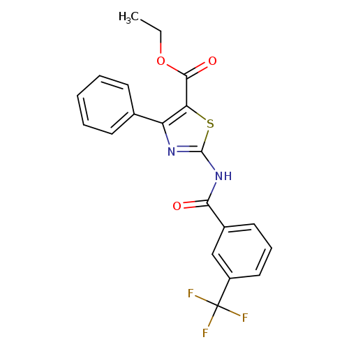 ethyl 4-phenyl-2-[3-(trifluoromethyl)benzamido]-1,3-thiazole-5-carboxylate