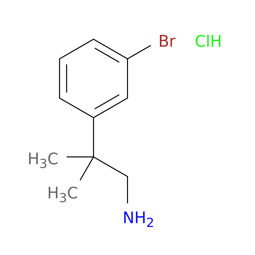 2-(3-Bromophenyl)-2-methylpropylamine HCl