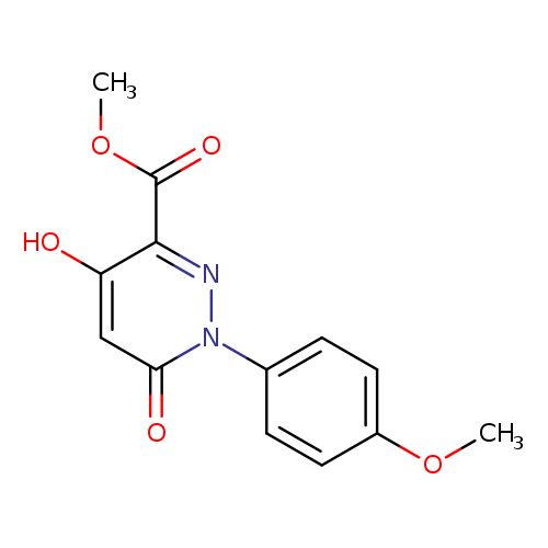 3-Pyridazinecarboxylic acid, 1,6-dihydro-4-hydroxy-1-(4-methoxyphenyl)-6-oxo-, methyl ester