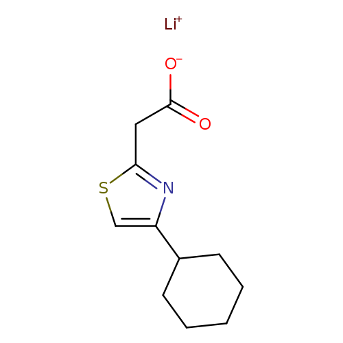lithium(1+) ion 2-(4-cyclohexyl-1,3-thiazol-2-yl)acetate