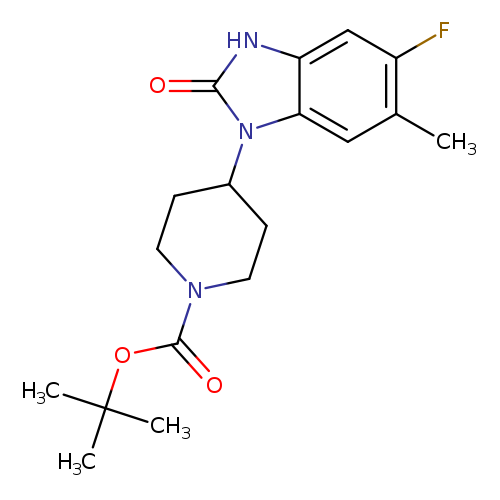 tert-butyl 4-(5-fluoro-6-methyl-2-oxo-2,3-dihydro-1H-1,3-benzodiazol-1-yl)piperidine-1-carboxylate