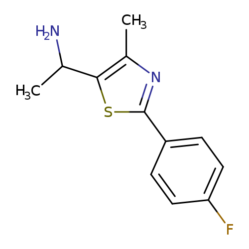 1-[2-(4-Fluorophenyl)-4-methyl-1,3-thiazol-5-yl]ethan-1-amine