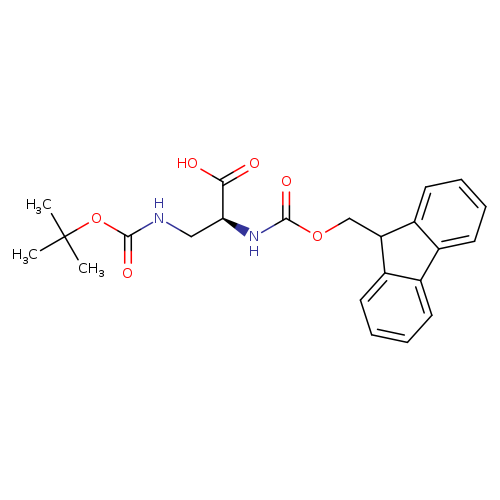 L-Alanine, 3-[[(1,1-dimethylethoxy)carbonyl]amino]-N-[(9H-fluoren-9-ylmethoxy)carbonyl]-