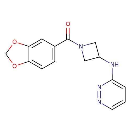 N-[1-(2H-1,3-benzodioxole-5-carbonyl)azetidin-3-yl]pyridazin-3-amine