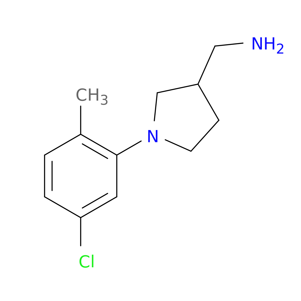 [1-(5-chloro-2-methylphenyl)pyrrolidin-3-yl]methanamine