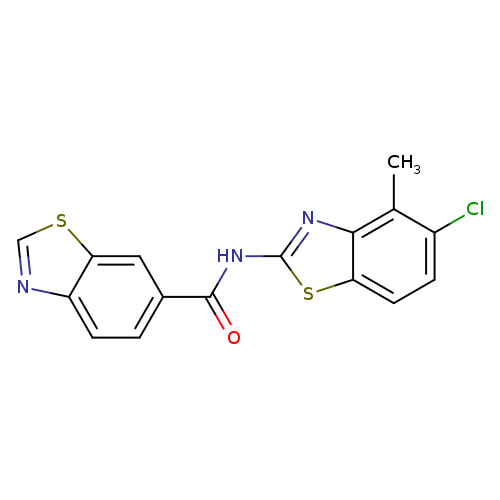 N-(5-chloro-4-methyl-1,3-benzothiazol-2-yl)-1,3-benzothiazole-6-carboxamide