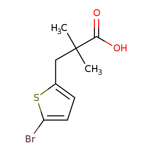 3-(5-bromothiophen-2-yl)-2,2-dimethylpropanoic acid