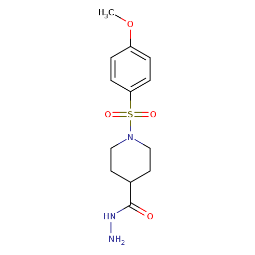1-[(4-Methoxyphenyl)sulfonyl]piperidine-4-carbohydrazide