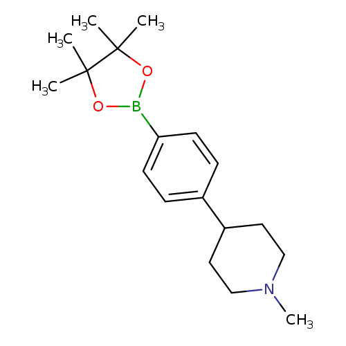 Piperidine, 1-methyl-4-[4-(4,4,5,5-tetramethyl-1,3,2-dioxaborolan-2-yl)phenyl]-