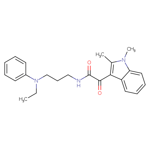 2-(1,2-dimethyl-1H-indol-3-yl)-N-{3-[ethyl(phenyl)amino]propyl}-2-oxoacetamide