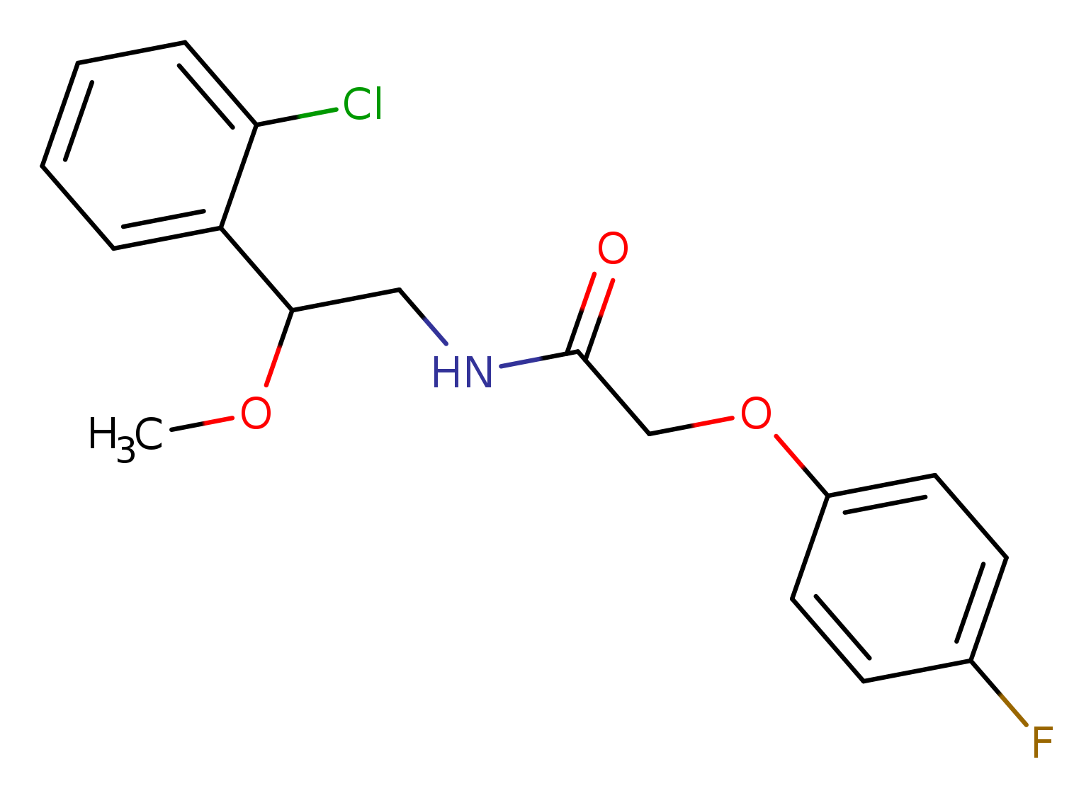N-[2-(2-chlorophenyl)-2-methoxyethyl]-2-(4-fluorophenoxy)acetamide
