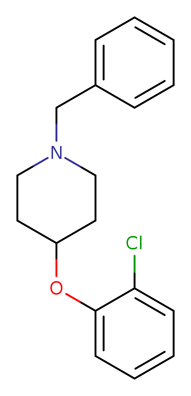 1-BENZYL-4-(2-CHLOROPHENOXY)PIPERIDINE