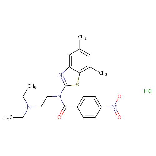 N-[2-(diethylamino)ethyl]-N-(5,7-dimethyl-1,3-benzothiazol-2-yl)-4-nitrobenzamide hydrochloride