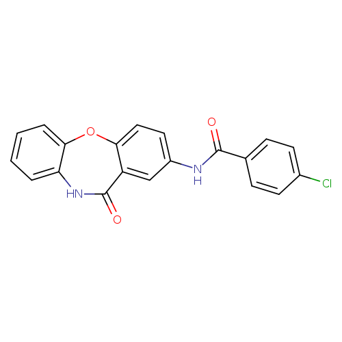 4-chloro-N-{10-oxo-2-oxa-9-azatricyclo[9.4.0.0^{3,8}]pentadeca-1(11),3(8),4,6,12,14-hexaen-13-yl}benzamide
