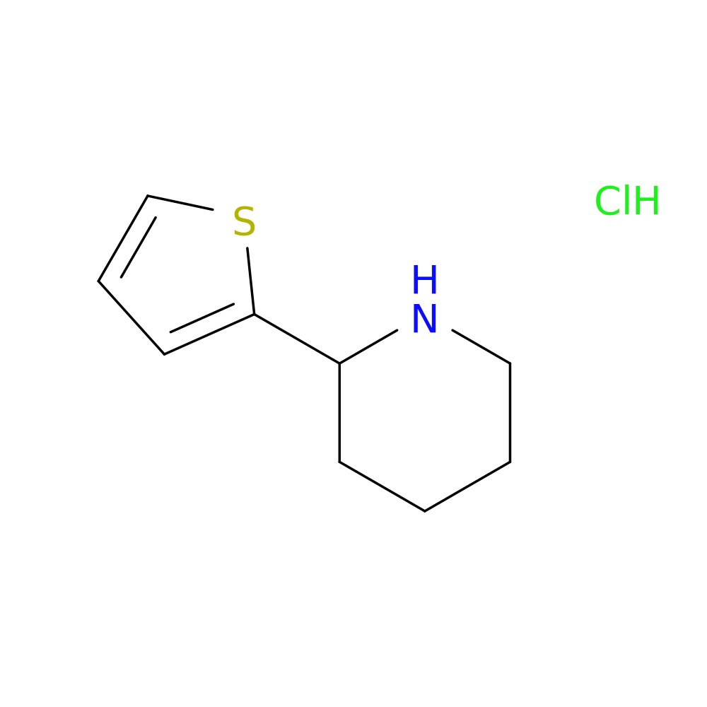 2-(thiophen-2-yl)piperidine hydrochloride