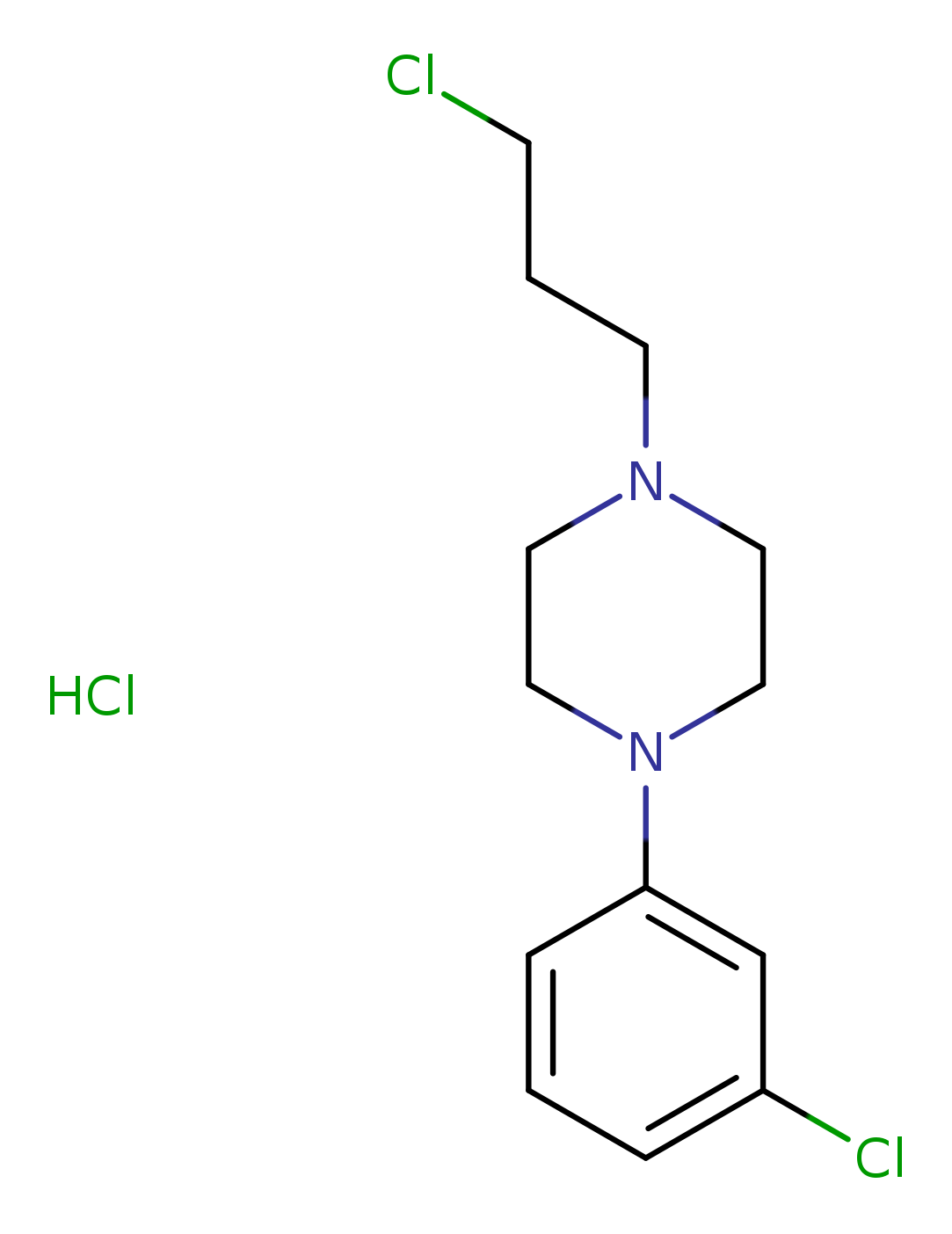 1-(3-Chlorophenyl)-4-(3-chloropropyl)piperazine hydrochloride