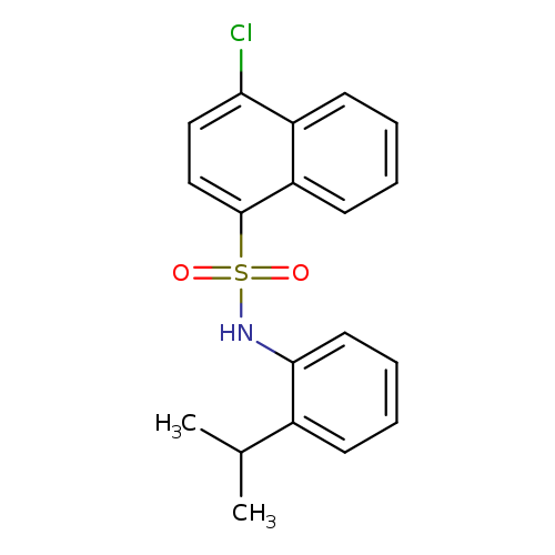 4-chloro-N-[2-(propan-2-yl)phenyl]naphthalene-1-sulfonamide