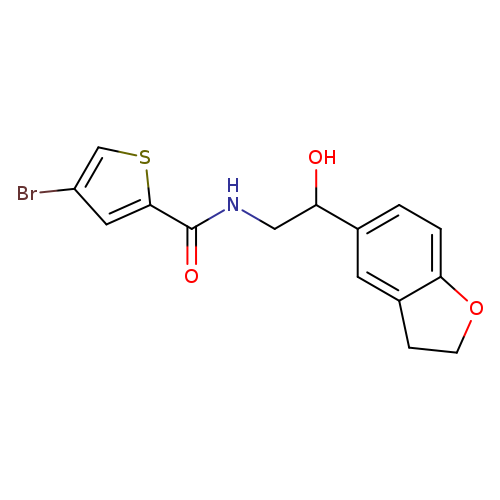 4-bromo-N-[2-(2,3-dihydro-1-benzofuran-5-yl)-2-hydroxyethyl]thiophene-2-carboxamide