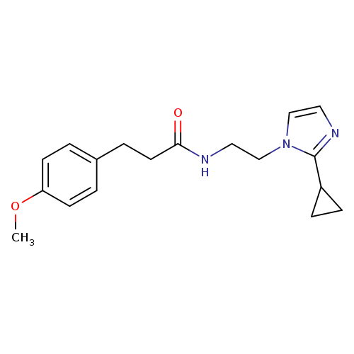 N-[2-(2-cyclopropyl-1H-imidazol-1-yl)ethyl]-3-(4-methoxyphenyl)propanamide