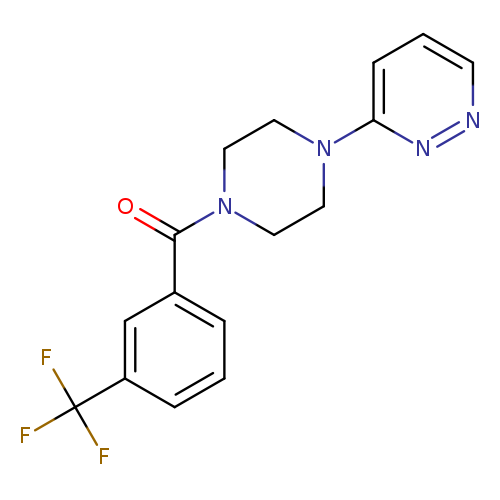3-{4-[3-(trifluoromethyl)benzoyl]piperazin-1-yl}pyridazine