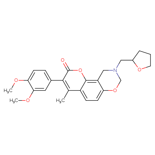 3-(3,4-dimethoxyphenyl)-4-methyl-9-[(oxolan-2-yl)methyl]-2H,8H,9H,10H-chromeno[8,7-e][1,3]oxazin-2-one