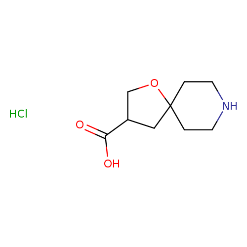 1-oxa-8-azaspiro[4.5]decane-3-carboxylic acid hydrochloride