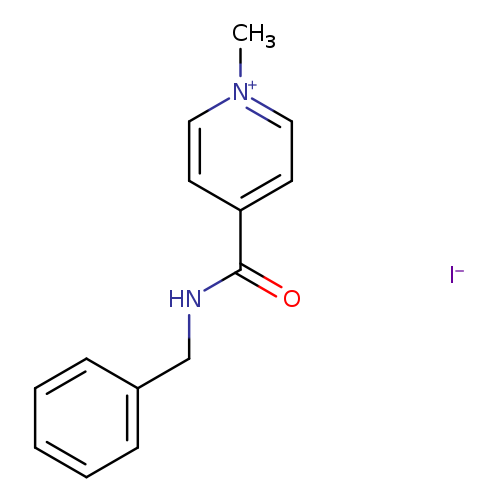 Pyridinium, 1-methyl-4-[[(phenylmethyl)amino]carbonyl]-, iodide (1:1)