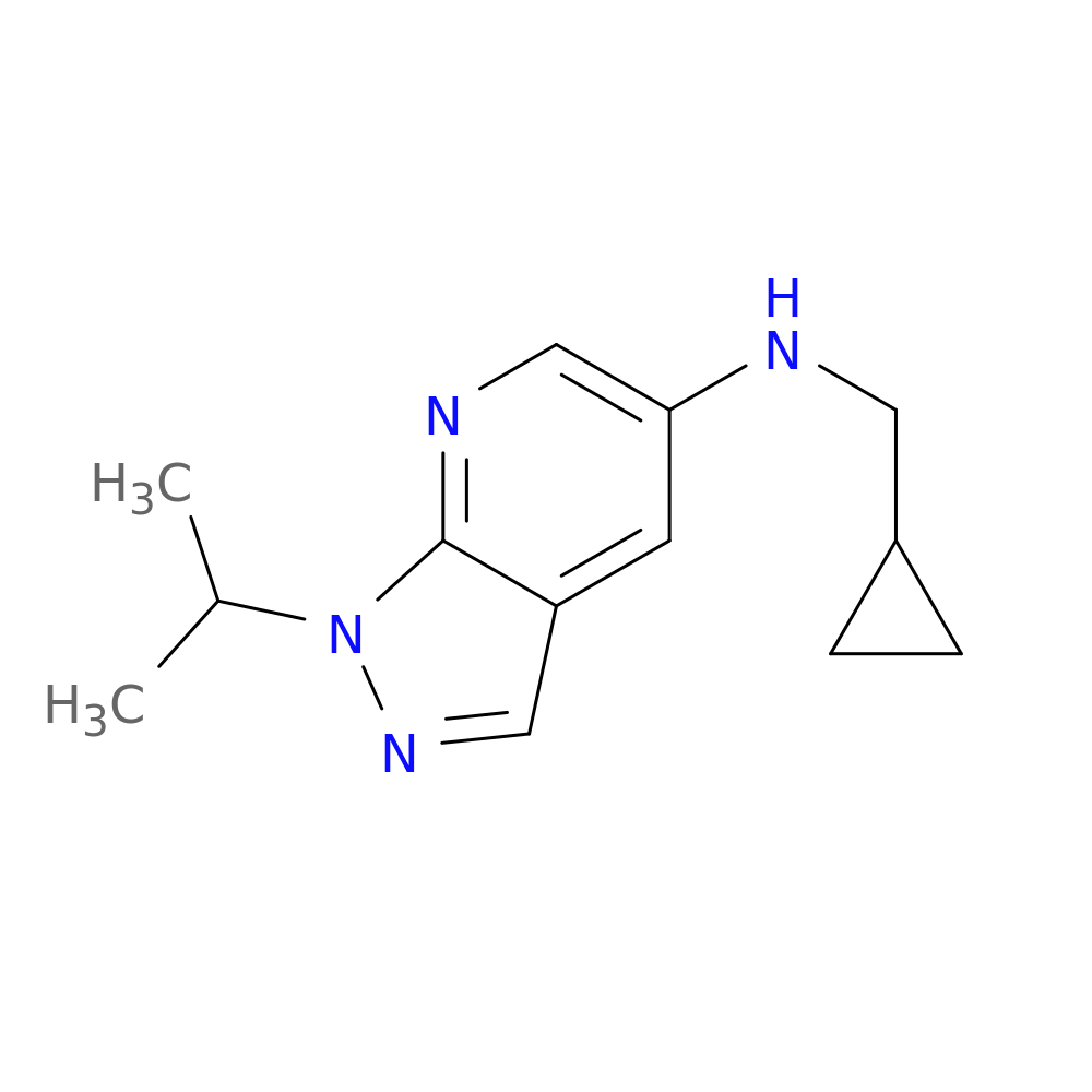N-(cyclopropylmethyl)-1-(propan-2-yl)-1H-pyrazolo[3,4-b]pyridin-5-amine