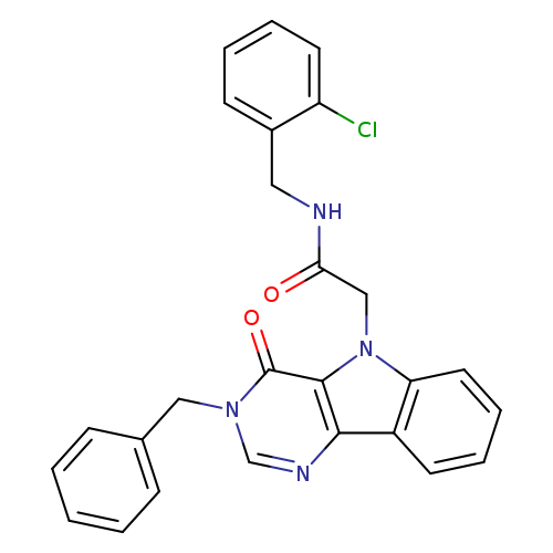 2-{3-benzyl-4-oxo-3H,4H,5H-pyrimido[5,4-b]indol-5-yl}-N-[(2-chlorophenyl)methyl]acetamide