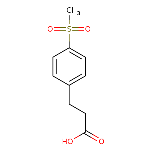 Benzenepropanoic acid, 4-(methylsulfonyl)-