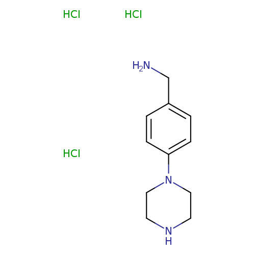1-[4-(piperazin-1-yl)phenyl]methanaminetrihydrochloride