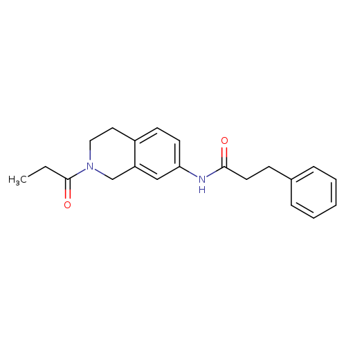 3-phenyl-N-(2-propanoyl-1,2,3,4-tetrahydroisoquinolin-7-yl)propanamide