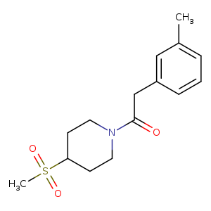1-(4-methanesulfonylpiperidin-1-yl)-2-(3-methylphenyl)ethan-1-one