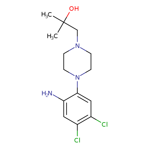 1-[4-(2-amino-4,5-dichlorophenyl)piperazin-1-yl]-2-methylpropan-2-ol
