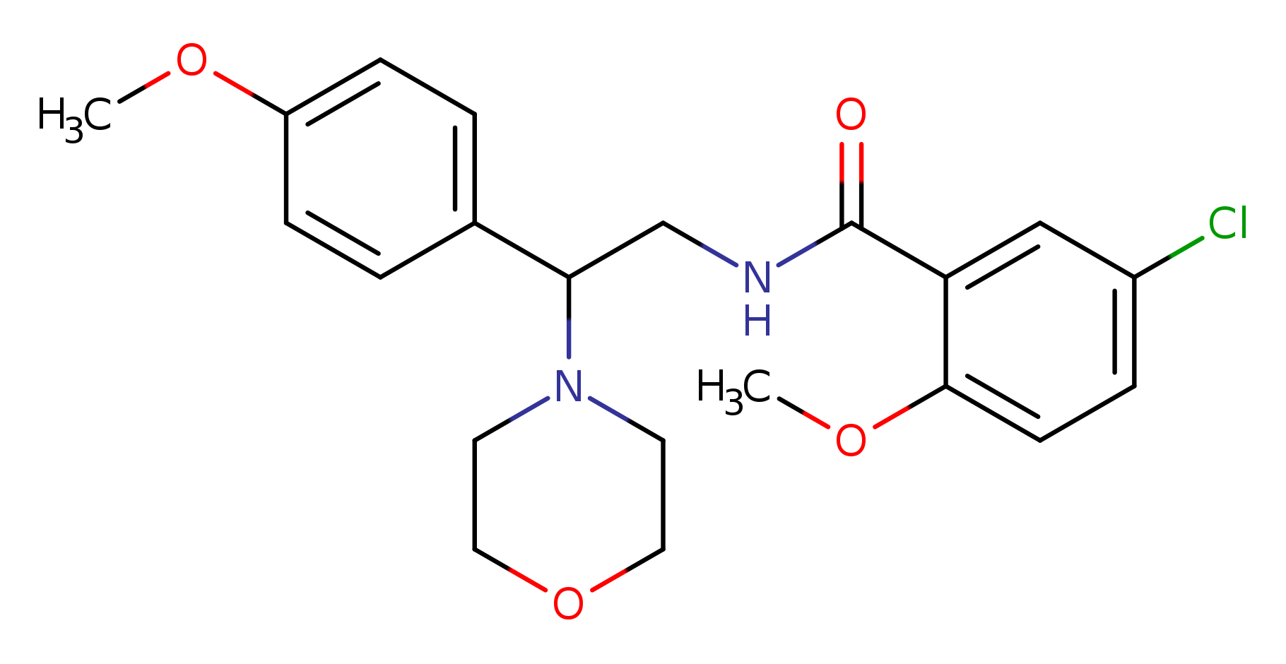 5-chloro-2-methoxy-N-[2-(4-methoxyphenyl)-2-(morpholin-4-yl)ethyl]benzamide