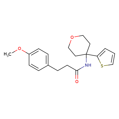 3-(4-methoxyphenyl)-N-[4-(thiophen-2-yl)oxan-4-yl]propanamide