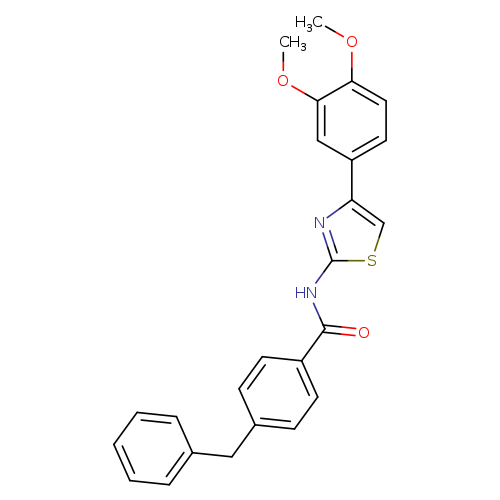 4-benzyl-N-[4-(3,4-dimethoxyphenyl)-1,3-thiazol-2-yl]benzamide