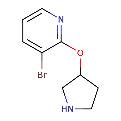 3-bromo-2-(pyrrolidin-3-yloxy)pyridine